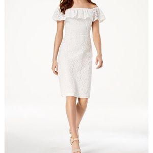 XOXO Off the Shoulder Lace Dress